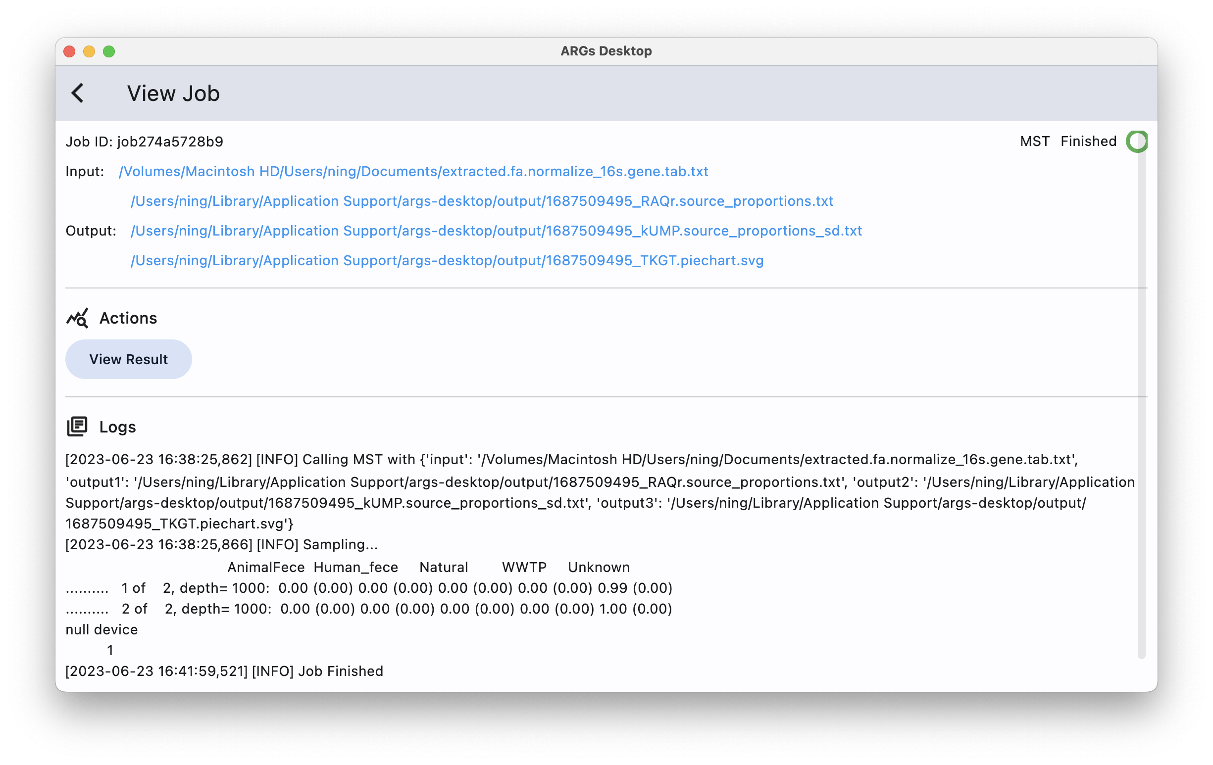 example log